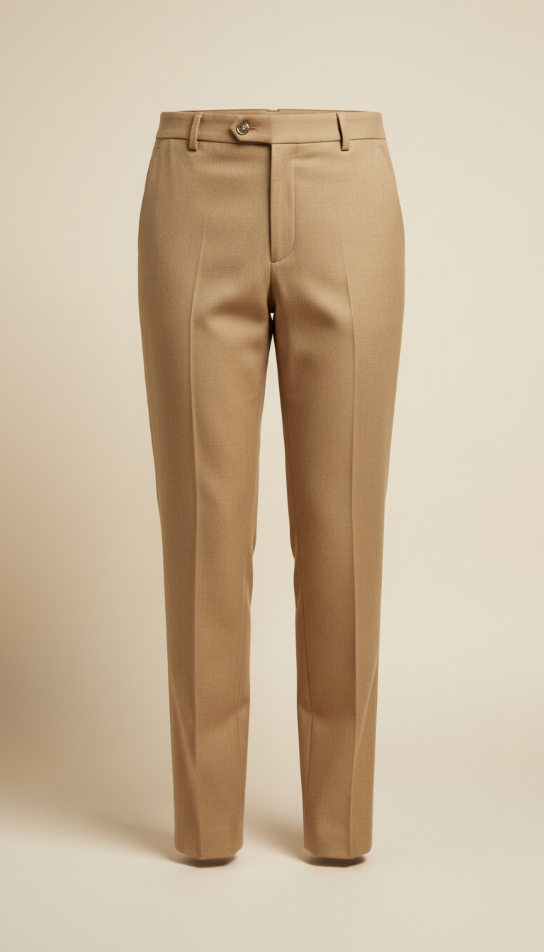 Tailored Wool Trousers Ankle Crop