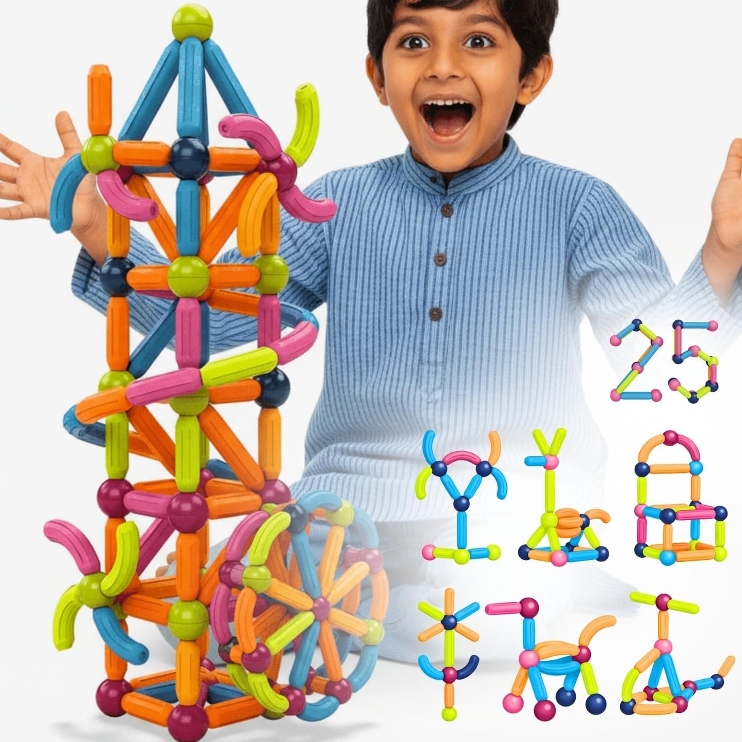 Magnetic Building Blocks for Kids